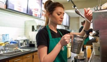 Coffee shop worker